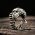 S925 Sterling Silver Retro Skull Alien Insect Alloy Finger Rings For Men Women Creative shape ring Jewelry Gift Resizable