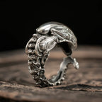 S925 Sterling Silver Retro Skull Alien Insect Alloy Finger Rings For Men Women Creative shape ring Jewelry Gift Resizable
