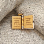 Openable Book Spanish Mi Campeón Son Necklace Mi Pequeña Estrella Daughter Necklaces My Little Star Choker Birthday