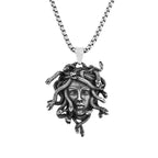 Gothic Medusa Snake Pendant — Stainless Steel