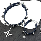 Gothic Cross Choker Necklace — Stainless Steel