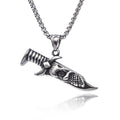 Men's Necklace Stainless Steel Skull Pendant Vintage hip-hop Jewelry Silver Color Male Neck Chain Punk Jewelry