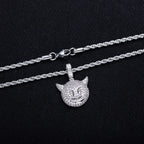 Iced Out Demon Pendant — 14K Gold