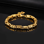 Gold Handmade Chain Bracelet — Stainless Steel