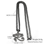 Horus Eye Black Pendant Egyptian Symbol Gun
