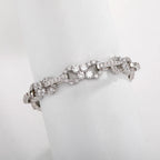 Gold Iced Out Bracelet Statement 8-Inch