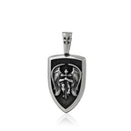 316L Steel Archangel Pendant - St Michael Necklace for Men, Catholic Amulet Jewelry, Vintage Baptism Gift Religious Accessories