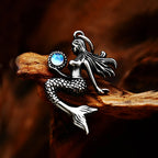 Mermaid Pendant — Stainless Steel