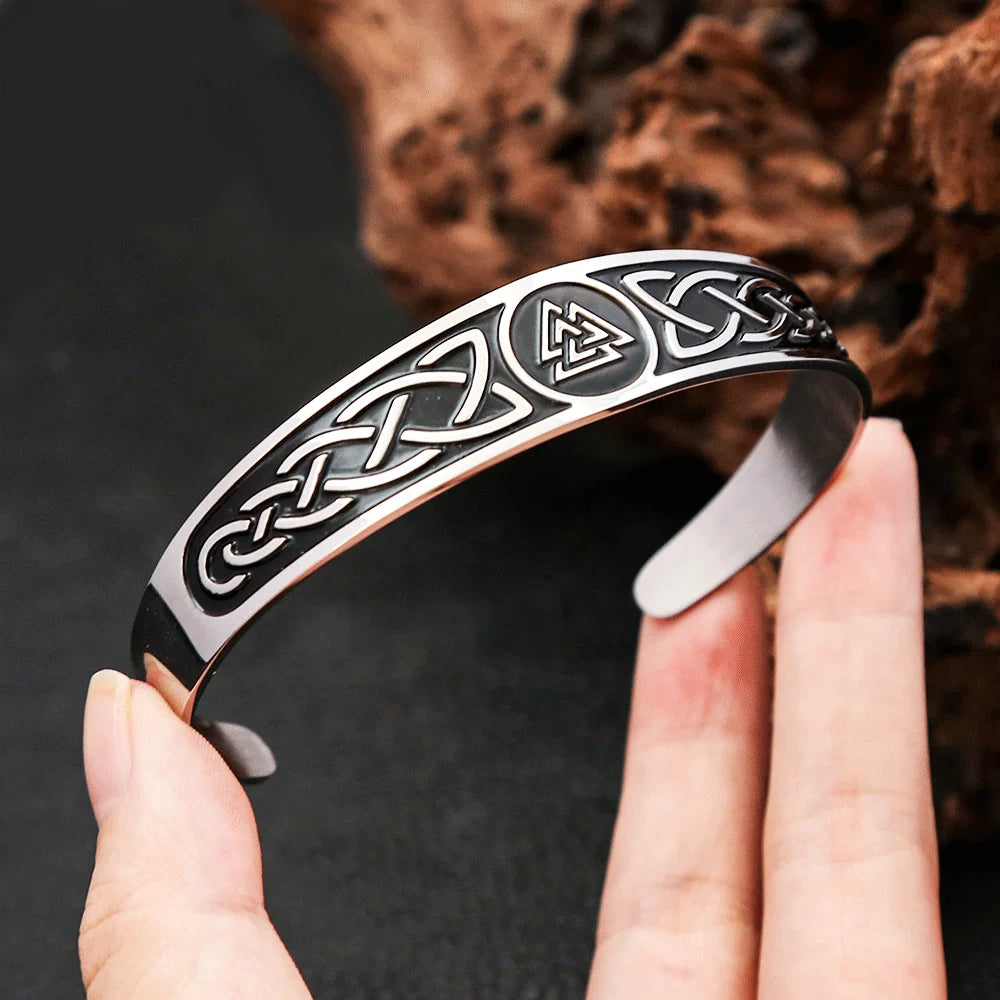 Valknut Celtic Bracelet — 316L Stainless Steel