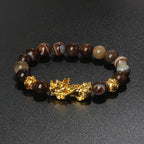 Color-Changing Natural Stone Pi Xiu Beaded Bracelet