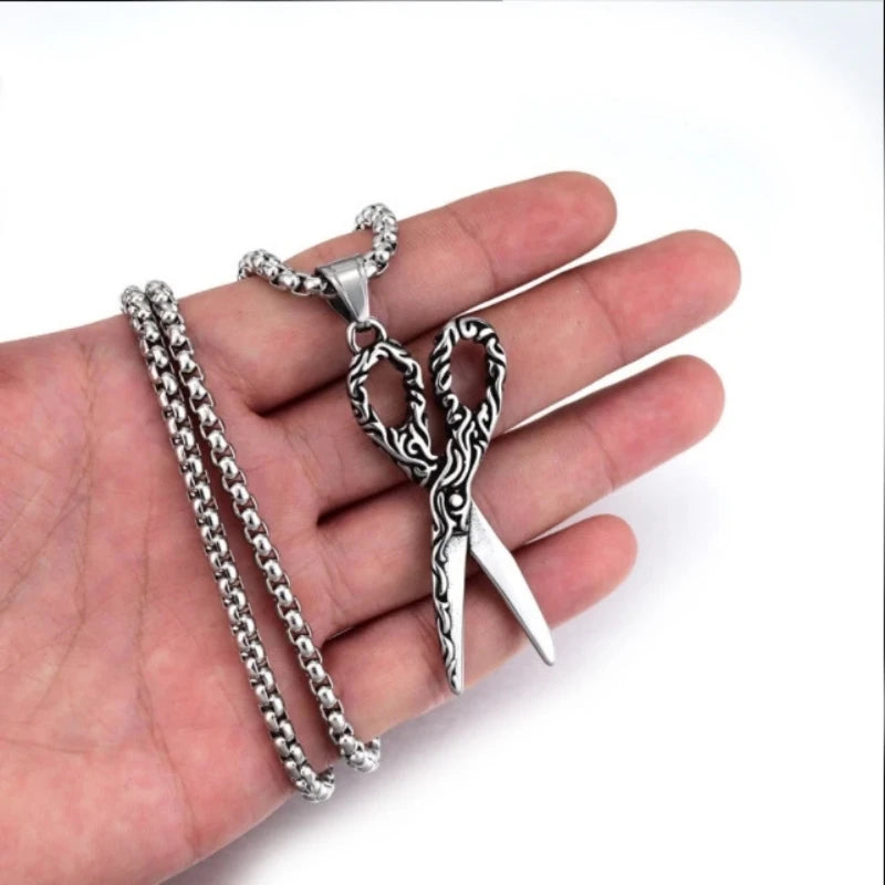 Gothic Cross Steel Pendant European American Retro