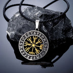 Viking Vegvisir Stainless Steel Pendant Necklace