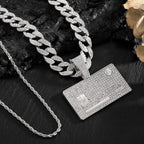 Hip Hop Fashion Accessories From Europe And America HIPHOP Dollar Shaped Pendant Necklace Hip-hop Men's Necklace Pendant