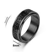 Celtic Knot Fidget Ring — Triangle Stainless Steel
