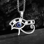 Stainless Steel Ancient Egyptian Ankh Cross Life Key Totem Necklace Men and Women Lucky Amulet Jewelry