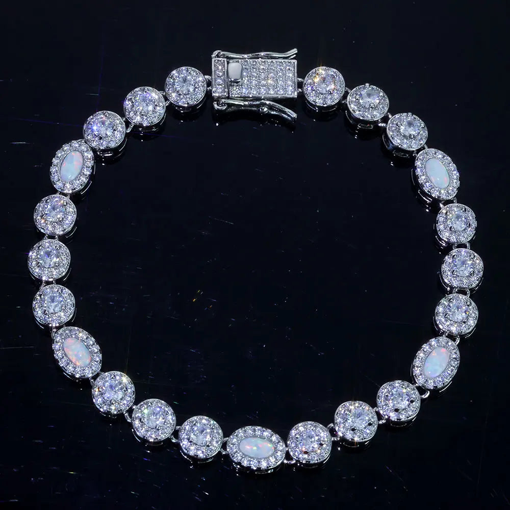 925 Silver VVS Moissanite Tennis Chain Necklace