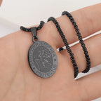 St. Christopher Protector Pendant — Stainless Steel