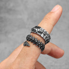 Dragon Spine Ring — Stainless Steel