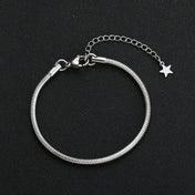 Star Snake Chain Bracelet 3mm — 316L Stainless Steel, 18cm+5cm