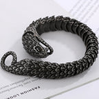 Cool Solid 316L Stainless Steel Snake Body Link Chain Man Bracelet for Men Male Men's Bracelets 8.7" Punk Rock Metal