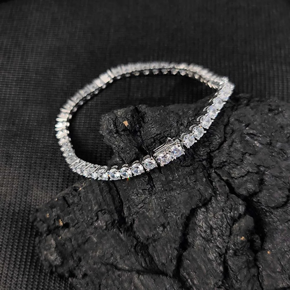 Iced Out 3A CZ Tennis Chain for Women Men Exquisite Fashion 3mm 4mm 5mm Necklace Hip Hop Jewelry