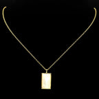 Heart Two-Tone Pendant Sterling Zircon Tarot Card