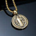 Vintage Saint Benedict Cross Necklace