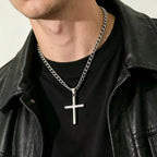Seal Cross Stainless Steel Pendant Necklace