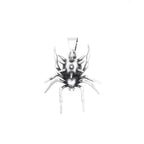 Gothic Vintage Stainless Steel Spider Pendant Fashion Punk Unique Animal Necklaces For Men Women Party Jewelry