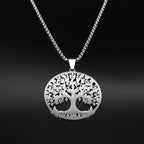 Tree of Life Pendant — Stainless Steel