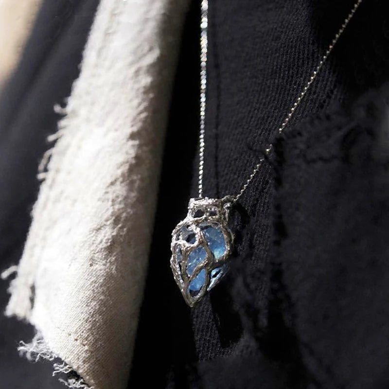 Iced Out Heart Pendant Necklace