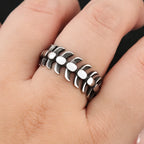 Fish Bone Ring — Stainless Steel