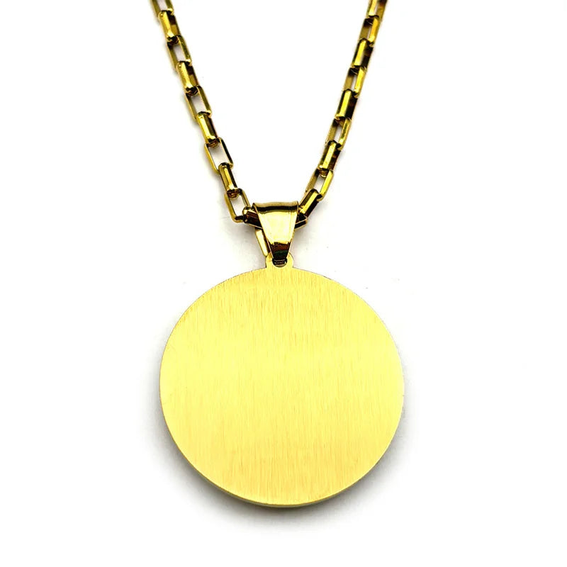 Star Demon Steel Pendant Witchcraft Triple Moon