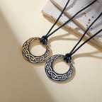 Viking Witch Knot Amulet Pendant Necklace — Rope Chain