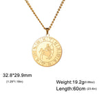 My Shape 12 Constellation Necklace Gothic Zodiac Pendant Chain Women Men Leo Aries Virgo Capricorn Birthday Jewelry Wholesale