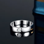 PT950 Platinum Moissanite Band Ring