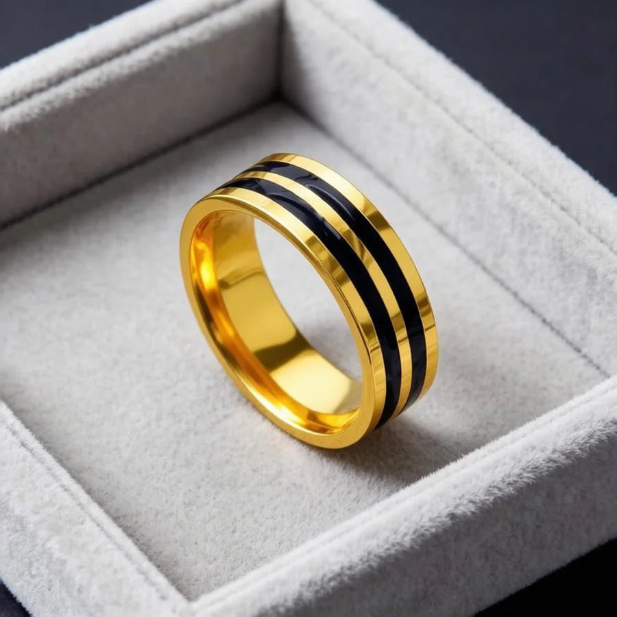 10MM Wide Trendy Stainless Steel Ring For Woman And Man Valentine's Day gift
