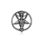 Stainless Steel Pentagram Satanic Sheep Pendant