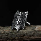 Boyfriend Gift Fashion Viking Compass Runic Rings Men Vintage Nordic Totem Odin Men Good Detail Anel Fashion Jewelry