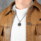 Wolf King Pendant Necklace Stainless Steel