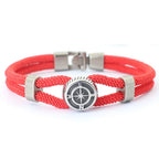 New Compass Braslet Viking Nautical Rope Braslet Fashion Mens Bracelet Antique Pulsera Hombre Armband Herren Wrap