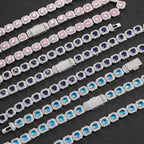 Tennis Chain Necklace Stainless Steel 12MM Cluster