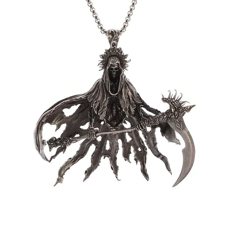 Skull Cross Pendant Necklace