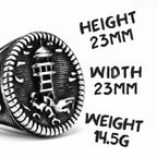 Lighthouse Anchor Ring — Stainless Steel