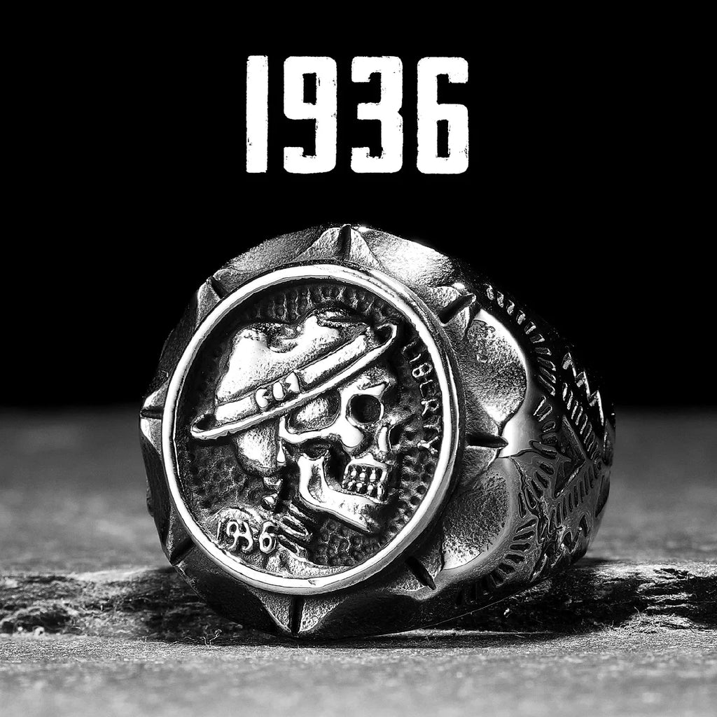 Retro Skull Ring — Stainless Steel
