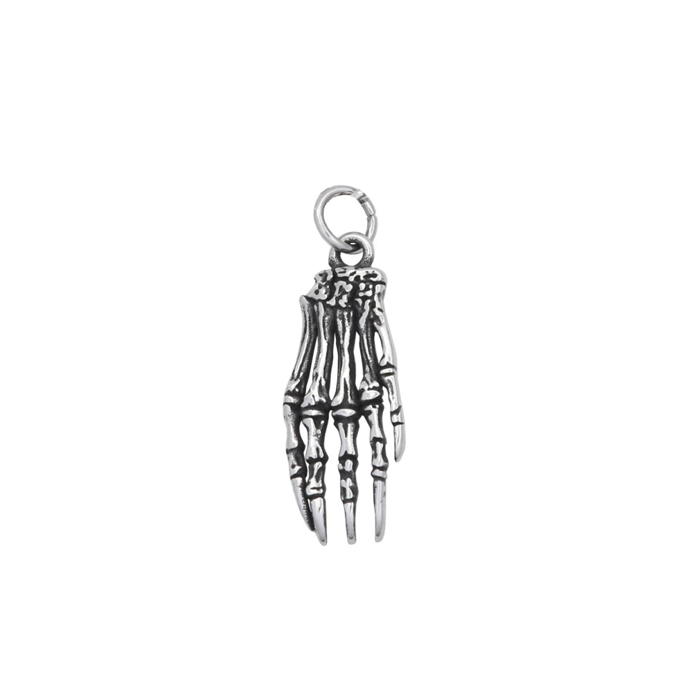 Skull Motorcycle Steel Pendant Demon Hand Halloween