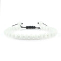 Beaded Bracelet 4 6 8mm Natural Stone Shiny Black Onyx Beads Bracelets & Bangles Adjustable Size Obsidian Wrist Jewelry