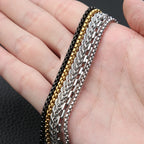 Lobster Gold Pendant 3MM Rolo 316L Gold/steel