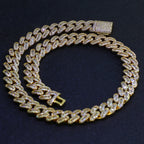 Iced Out Cuban Necklace Stainless Steel 15MM