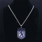 The Lion of Judah Emblem of Jerusalem Necklace Women Men Silver Color Stainless Steel Hebrew Judaism Necklaces Jewelry